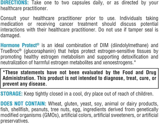 XYMOGEN Hormone Protect - Estrogen Metabolism + Estrogen Detox Support Formula - DIM (Diindolylmethane) with TrueBroc Gluc...