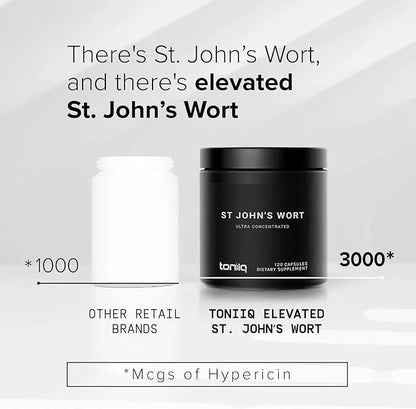 1,000mg Ultra High Strength St. John's 7X Concentrated 0.3% Hypericin 120 Capsules