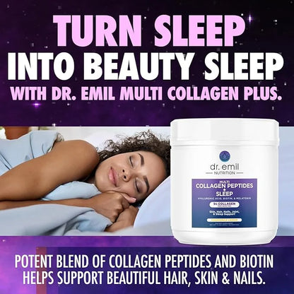 DR. EMIL NUTRITION Collagen Peptides Powder 5-HTP, Melatonin