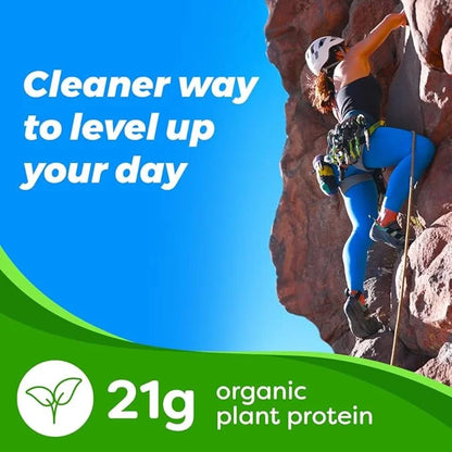 Orgain Organic Vegan Protein Powder, Vanilla Bean 21g Plant 6g Prebiotic 2.03 lb