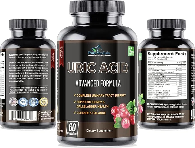 Uric Acid Advanced Formula – Kidney, 60 Capsules