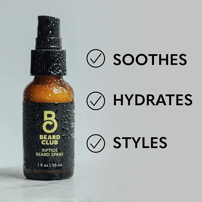 The Beard Club Riptide Beard Softening Spray by Beard Club - Nourishing & Styling Formula for Enhanced Beard Growth, Softn...