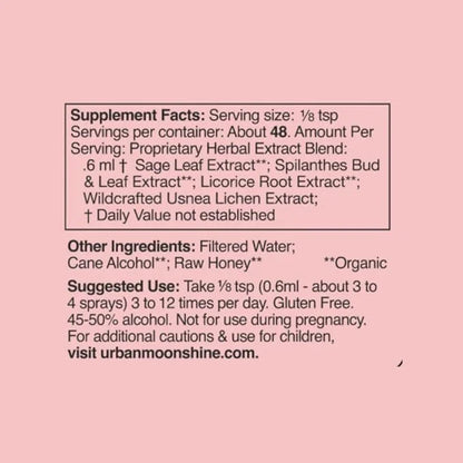 Urban Moonshine Throat Spray 1 Fl