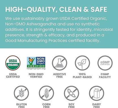 Himalaya Organic Ashwagandha, 90 Day Supply, 670 mg, 90 Caplets