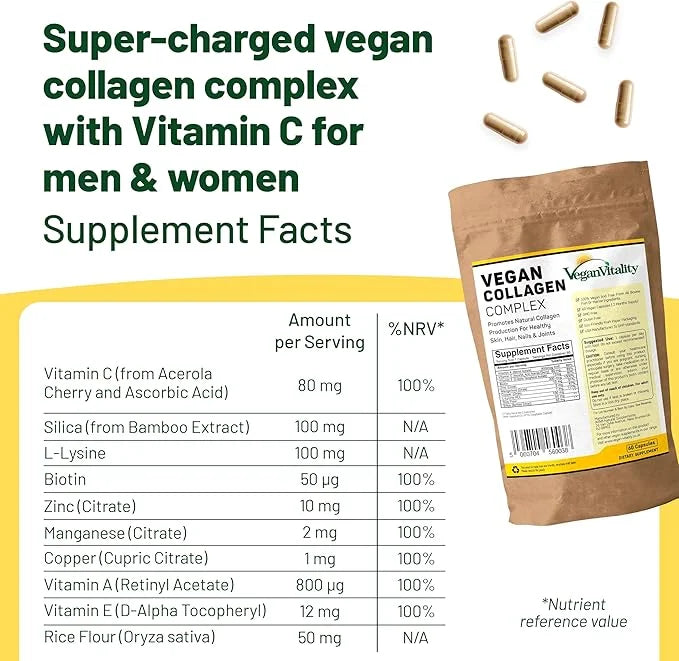 Vegan Collagen Supplements with Biotin 2 Months