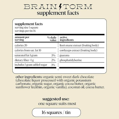 Alice Mushrooms Nightcap + Brainstorm Duo | Functional Mushroom Chocolates | Brainstorm Energy Bites for Focus, Clarity & ...