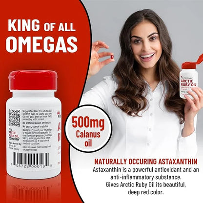 Arctic Ruby Oil 3 Supplement 2mg - 60 Softgels (3 Pack)