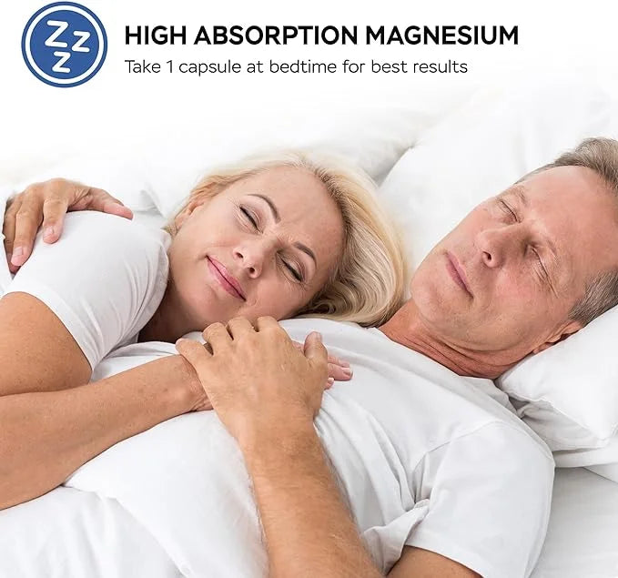 Magnesium Supplement Complex MGSPORT- High Absorption with Vitamins B6, D, E - Relieves Leg Cramps & Muscle Support - 60 S...