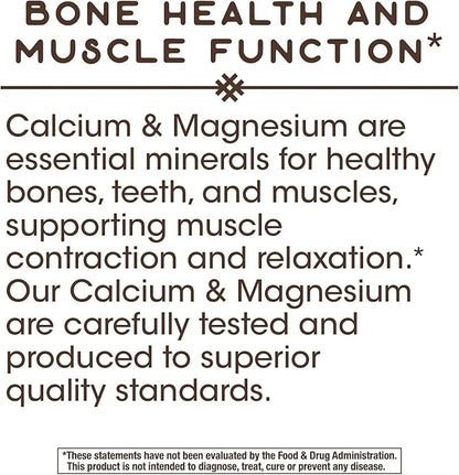 Nature's Way Calcium & Magnesium Mineral 750 mg 250 Capsules