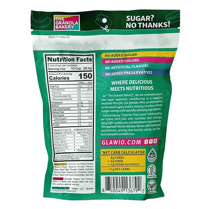 TGB Cinnamon Granola Cereal, Keto Friendly Snack, No Added Sugar, Gluten Free, High Fiber, 8oz Resealable Bag (Pack of 1) ...