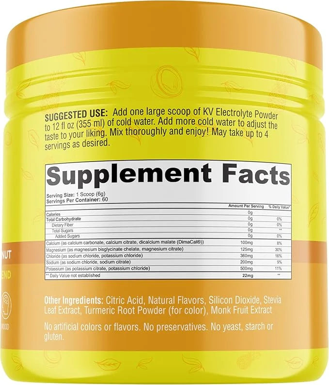 Keto Vitals Electrolytes Powder - Sugar Free Keto Electrolytes Powder with Potassium, Magnesium, Sodium, & Calcium - No Su...