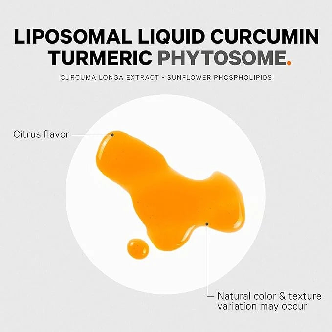 Codeage Liposomal Curcumin Phytosome Liquid Supplement, Turmeric Curcumin Vegan Liquid Drops, Plant-Based Curcuma Longa Dr...