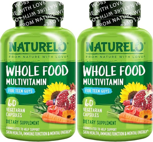 NATURELO Whole Food Multivitamin for Teenage Boys 60 Count 2)