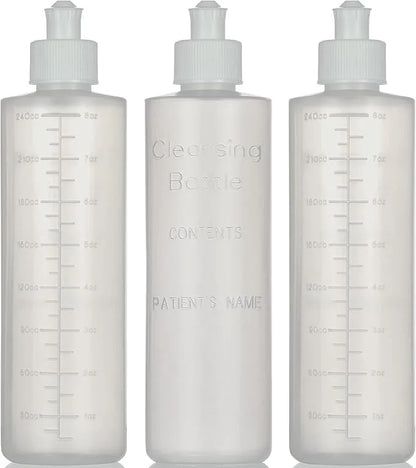 Perineal Lavette Irrigation Bottle for Postpartum Care 8OZ (Pack 3)