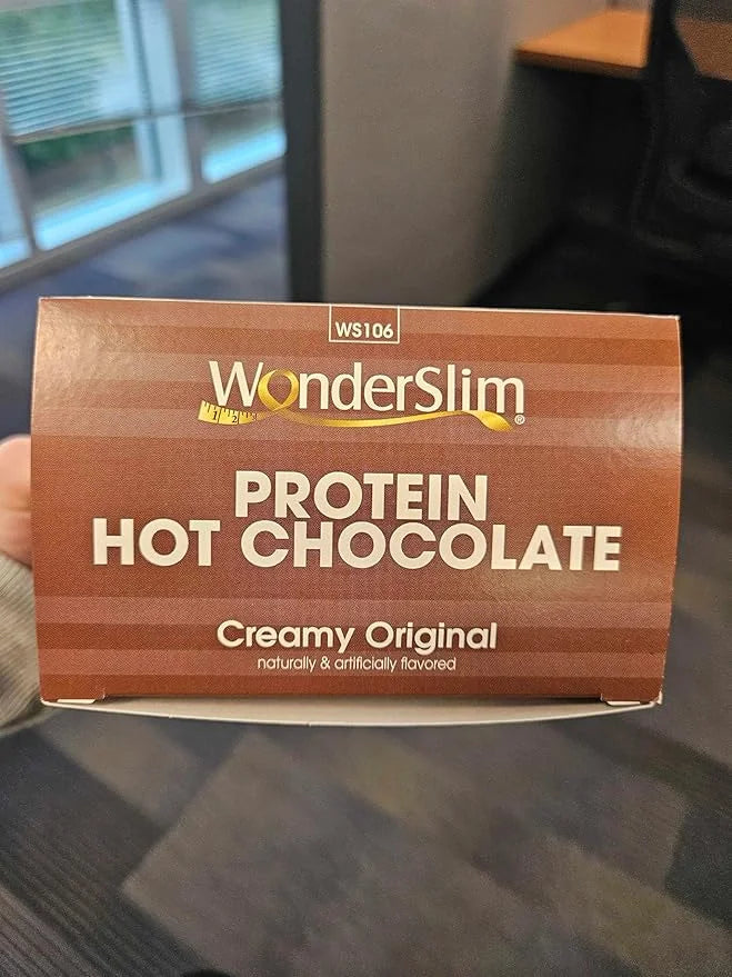 Wonderslim Protein Hot Chocolate, Hot Cocoa, Low Sugar, Low Carb, Keto Friendly & Gluten Free (7ct) - Product Image