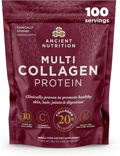 Ancient Nutrition Collagen Powder Protein 100 Servings, 35.6 oz