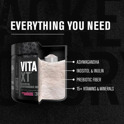 Jacked Factory Vita XT Performance Vitamin Powder KSM-66 Ashwagandha, B6, B12, B12, & 30Sv