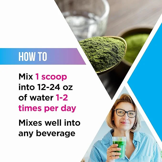 Livingood Daily Greens Powder (Original) - Green Juice Powder Supplement with Spirulina, Chlorella, Broccoli, Spinach for ...