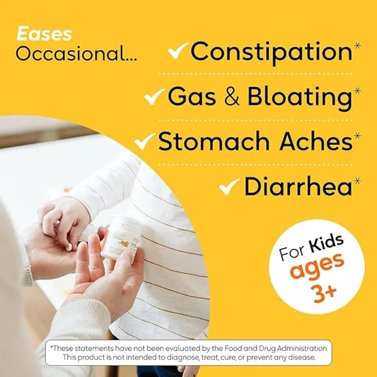 BioGaia Protectis Chewable Tablets for Toddlers, Kids, and Teens Occasional Stomach Pain, Constipation, Diarrhea, and Regu...