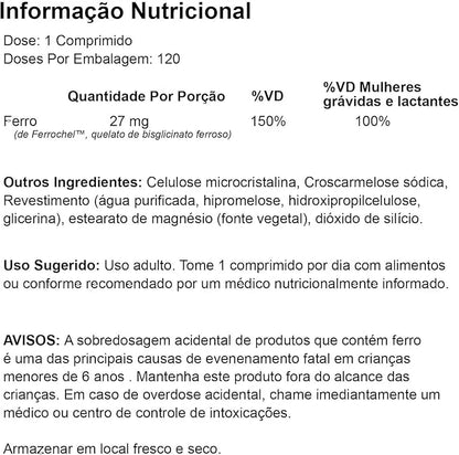 Doctor's Best High Absorption Iron Tablet with Ferrochel, Gentle on The Stomach, Immune Health, Blood Health, 27 mg - Prod...
