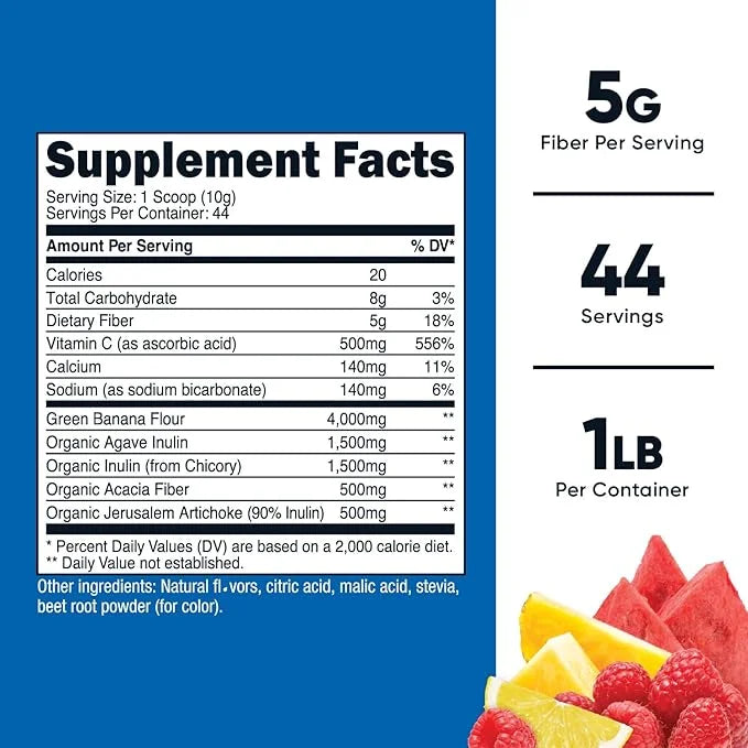 Nutricost Prebiotic Fiber Powder (1 LB,