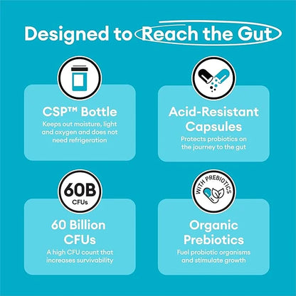 Physician's Choice Probiotics 60 Billion CFU - 10 Strains + Organic Prebiotics - Immune, Digestive & Gut Health - Supports...