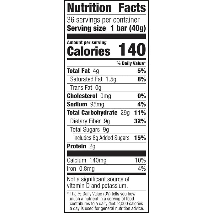 Fiber One Oats and Chocolate Chewy Bars, 1.4 Ounce (Pack of 36) - Product Image