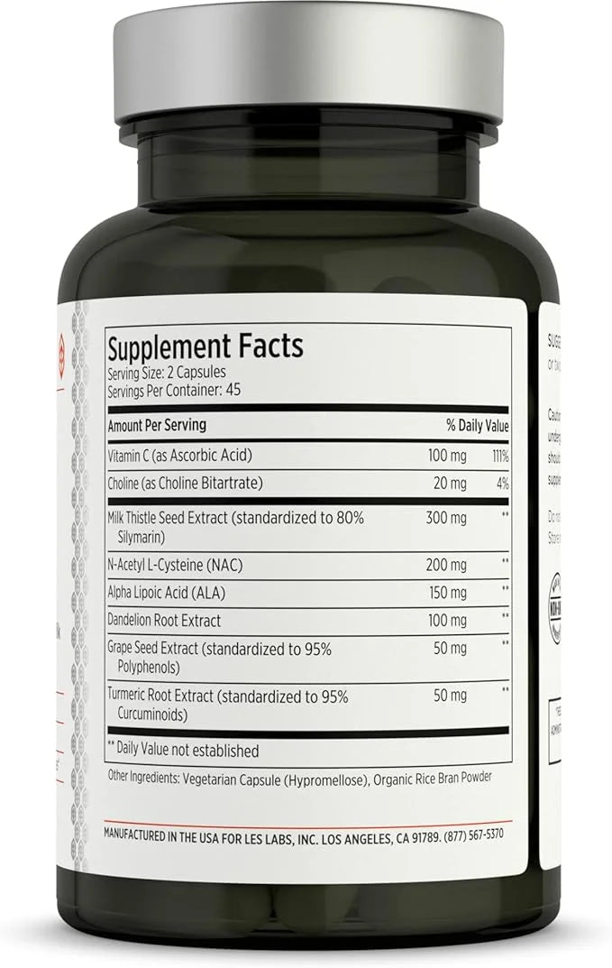 LES Labs Liver Support – Promotes 90 Capsules
