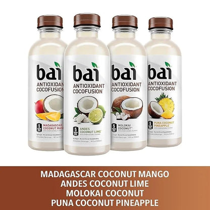 Bai Coco Volcanic Antioxidant Beverage Variety Pack (Pack of 1) 18 Fl Oz, 270 Fluid Ounce - Product Image