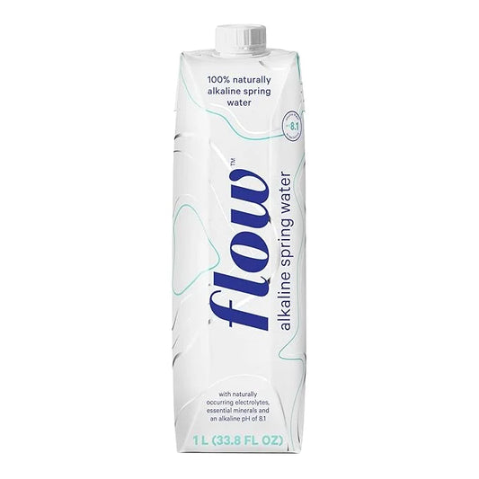 Flow Alkaline Spring Water - Refreshing Taste Of Natural Alkaline Water With Natural Electrolytes, Eco-Friendly Packaging,...