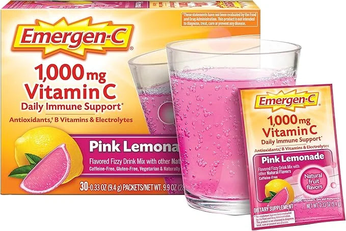 Emergen-C 1000mg Vitamin C Powder, with Antioxidants, B Vitamins and Electrolytes, Immunity Supplements for Immune Support...