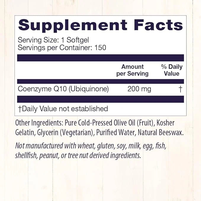Healthy Origins CoQ10 (Kaneka Q10), 200 mg 150 Softgels