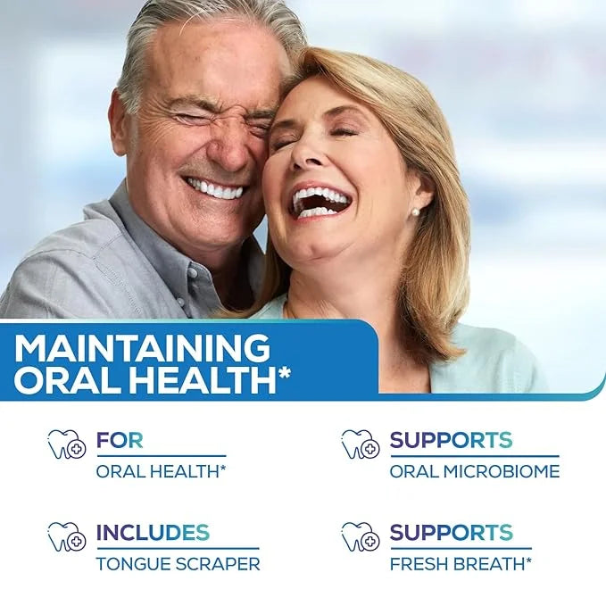 Oral Probiotics & Tongue Scraper 6 Probiotic M18 - 60 Chewable