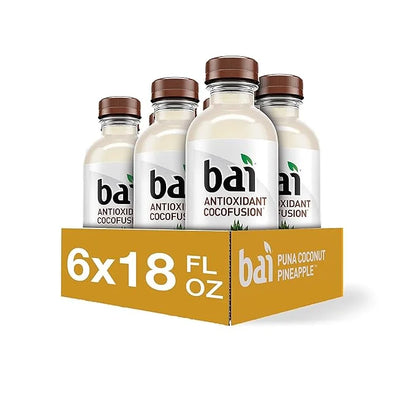 Bai Coconut Flavored Water Puna Coconut Pineapple, Antioxidant Infused, Coconut Pineapple Flavored Water Drink, 18 Fluid O...