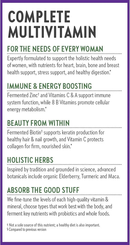 New Chapter Women's Multivitamin for Immune, 20+ Nutrients 72 Count