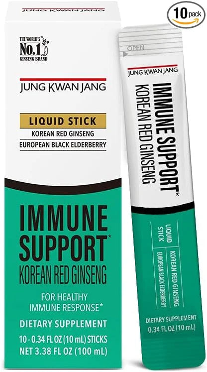 JungKwanJang Korean Red Panax Ginseng (800mg) (469mg) Immune 10 Count