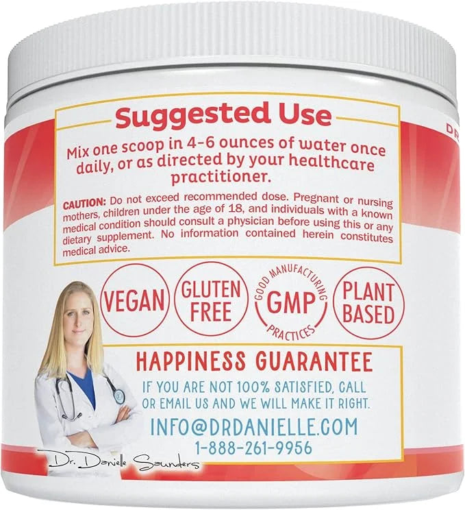 Doctor Danielle Gut Assist - Leaky Gut Repair Supplement Powder - Glutamine, Arabinogalactan, Licorice Root - Supports IBS...