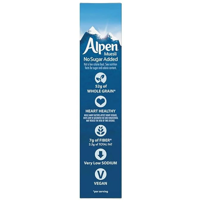 Alpen Muesli Cereal, No Sugar Added, 14 Ounce (Pack of 6) - Product Image