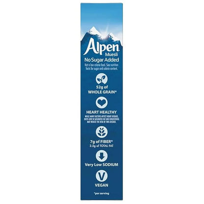 Alpen Muesli Cereal, No Sugar Added, 14 Ounce (Pack of 6) - Product Image