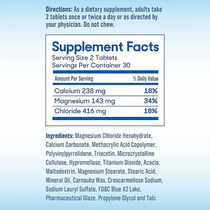 SlowMag Muscle + Heart Magnesium Chloride 60 Count