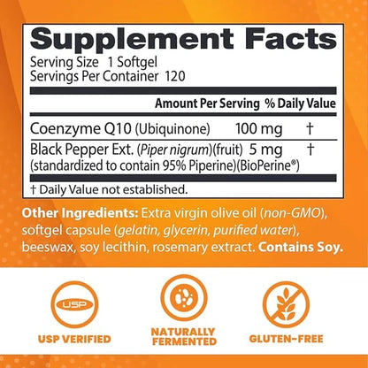 Doctor's BEST High Absorption CoQ10 2250mg 95% 95% Curcuminoids