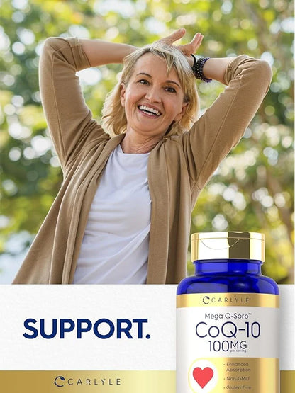 Carlyle CoQ10 100mg 240 Softgels Q-10 |