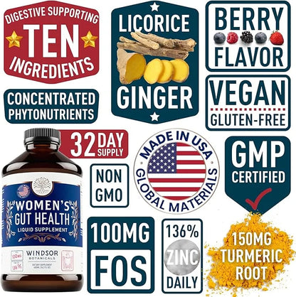 Complete Gut Health Supplements for Women 16oz (480ml) (480ml)