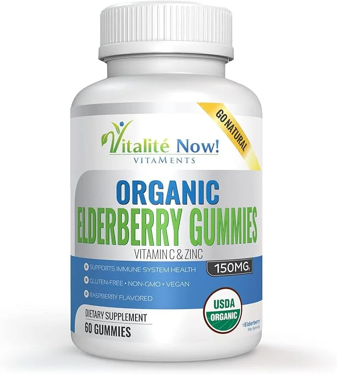 Organic Elderberry Gummies 60 Count