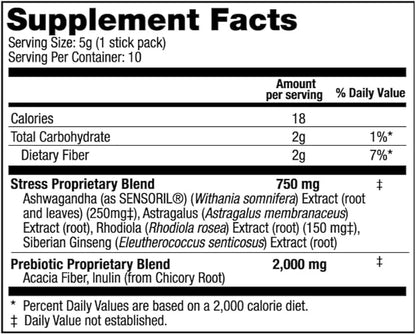 Stress Support Adaptogen Drink Mix Supplement 24 Pack.