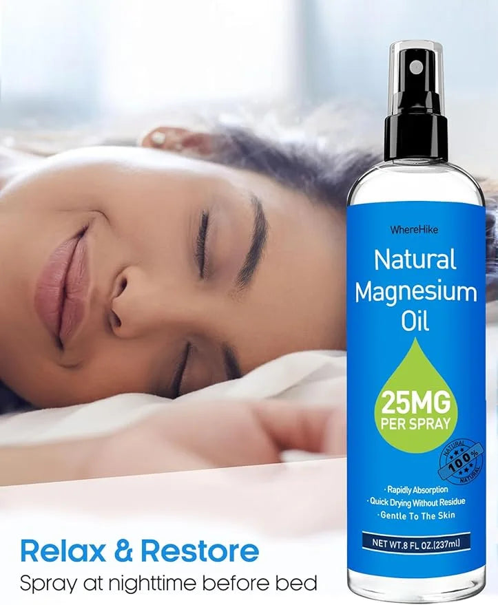 Pure Magnesium Oil Spray for Feet,Ideal Gift for Sleep & Muscle Relaxation,Better Sleep,Rapid Absorption,Quick Drying With...