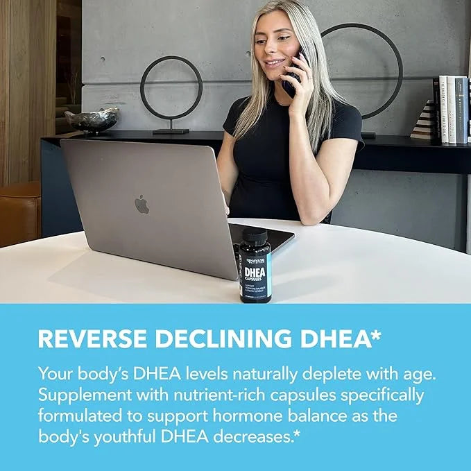 DHEA 50mg Supplement for Hormone Balance - Supports Energy for Men and Women - Dehydroepiandrosterone Capsules for Mood, A...