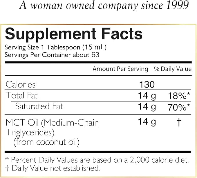 MCT Oil - Intermittent Fasting Support, Metabolism & Brain Power Boost, Natural Energy from Coconut, Free from Gluten, Dai...