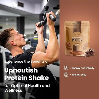 UpNourish Chocolate Vegan Protein Powder 54 Superfoods Powder,1.5 Billion CFU Probiotics 21g Plant Based Protein,No Sugar ...