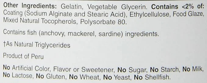 Nature's Bounty Fish Oil, Dietary Supplement 360mg Omega-3, Omega-3, Supports 1200mg, 200 200 Softgels 2)